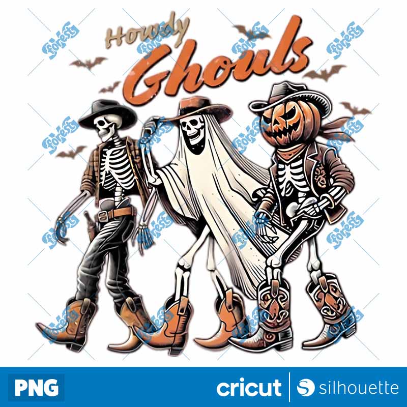 Halloween Howdy Ghouls PNG