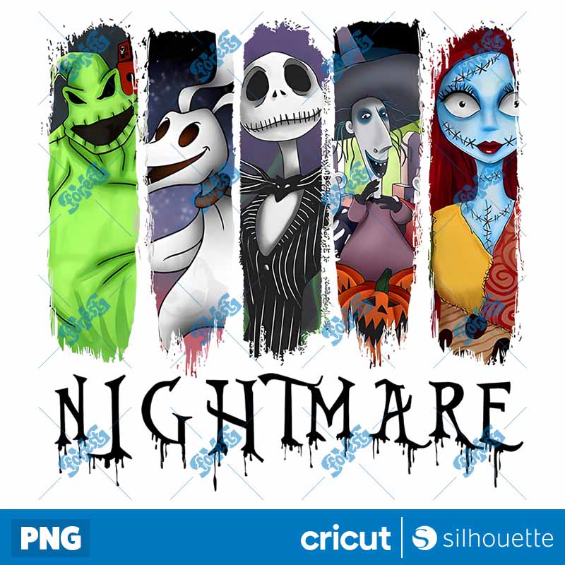 Halloween Nightmare Lovers PNG