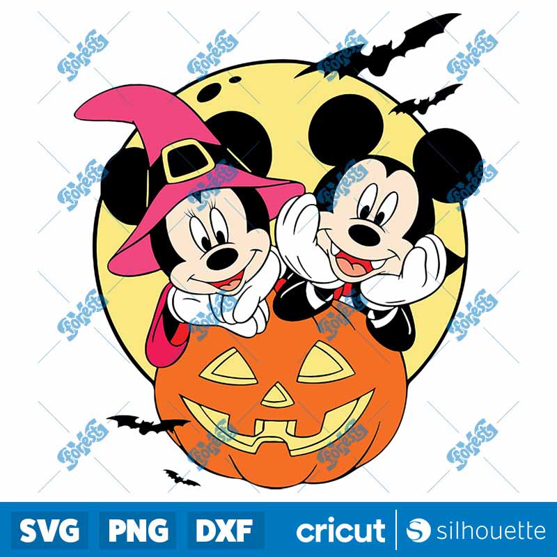 Halloween Pumpkin Mouse SVG