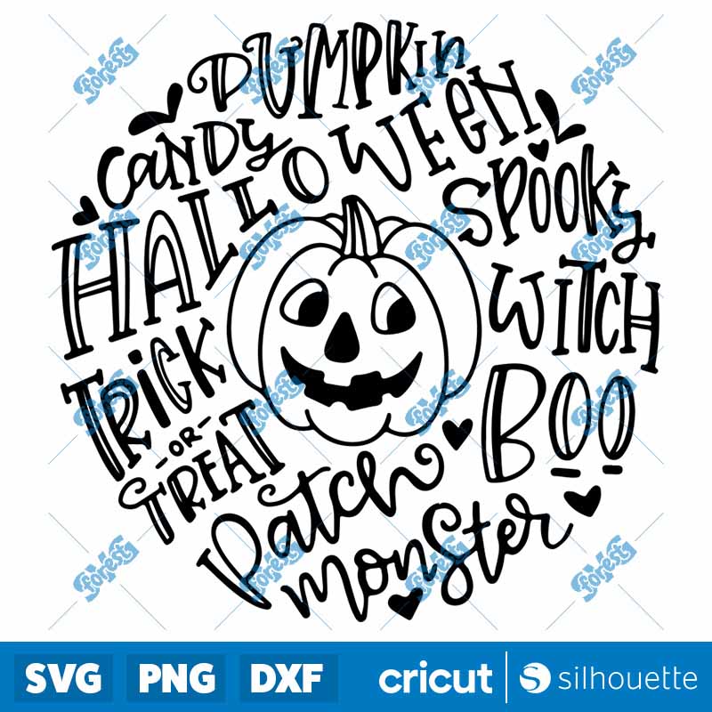 Halloween Pumpkin Typography
  SVG