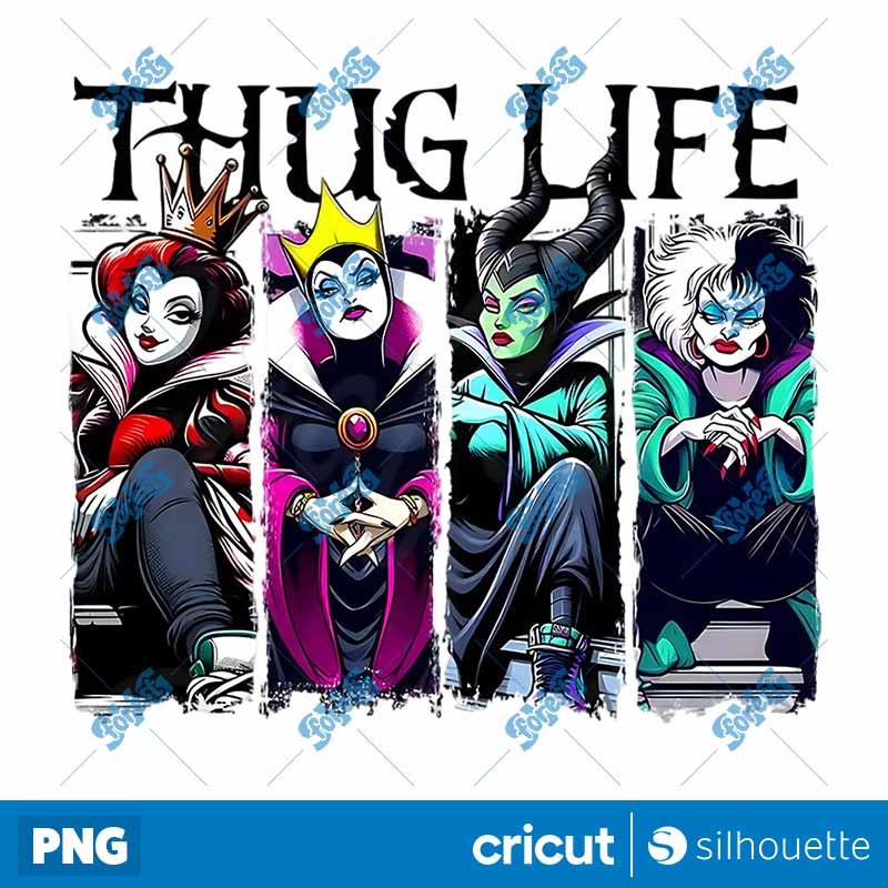 Halloween Villains Thug Life
  PNG