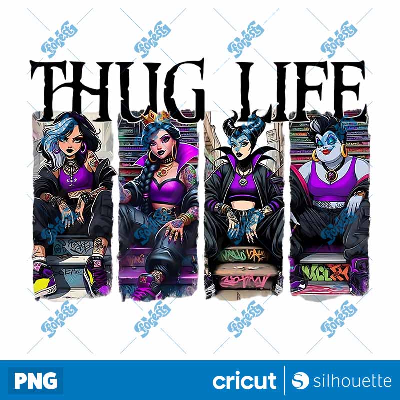 Halloween Villains Thug Life
  PNG