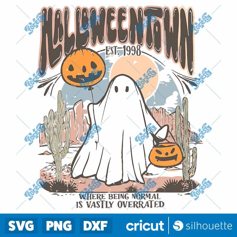 Halloweentown Est 1998 Ghost
  Pumpkin SVG