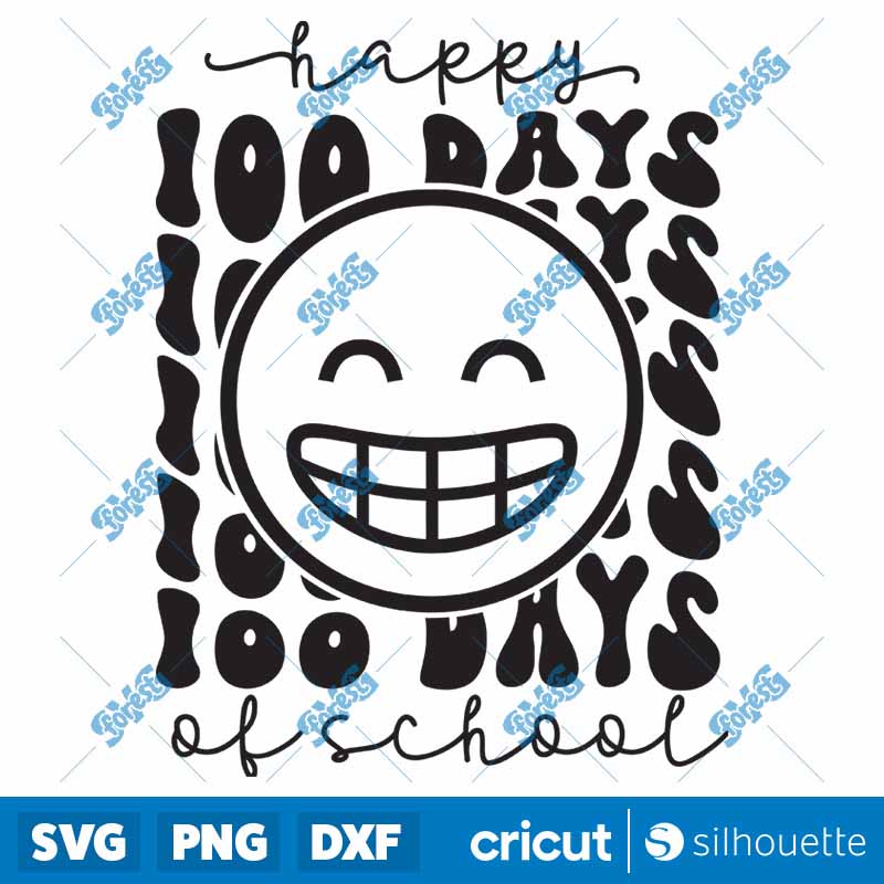 Happy 100 Days Of School SVG