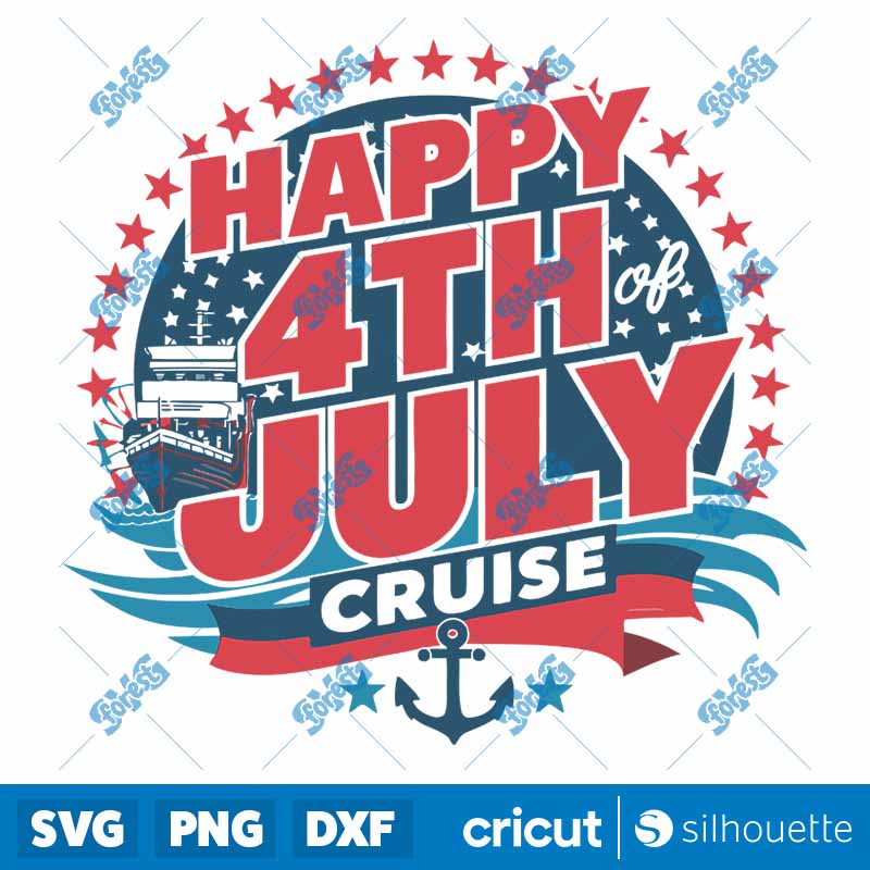 Happy 4th Of July Cruise
  Freedom USA SVG