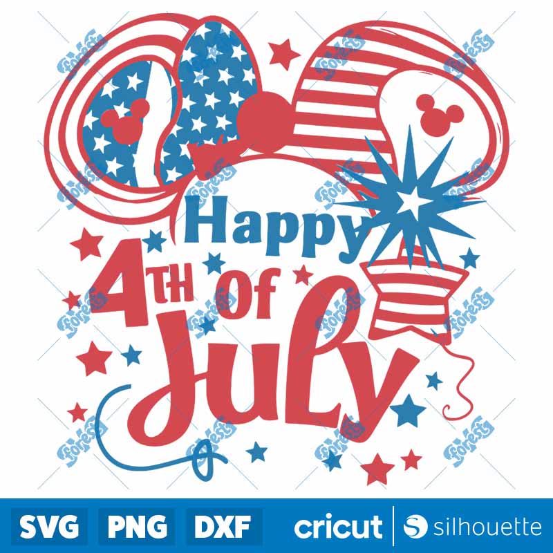 Happy 4th Of July Patriotic
  Disney SVG