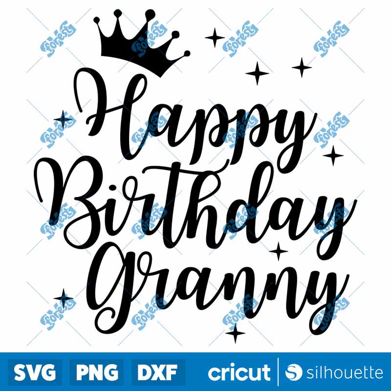 Happy Birthday Granny SVG