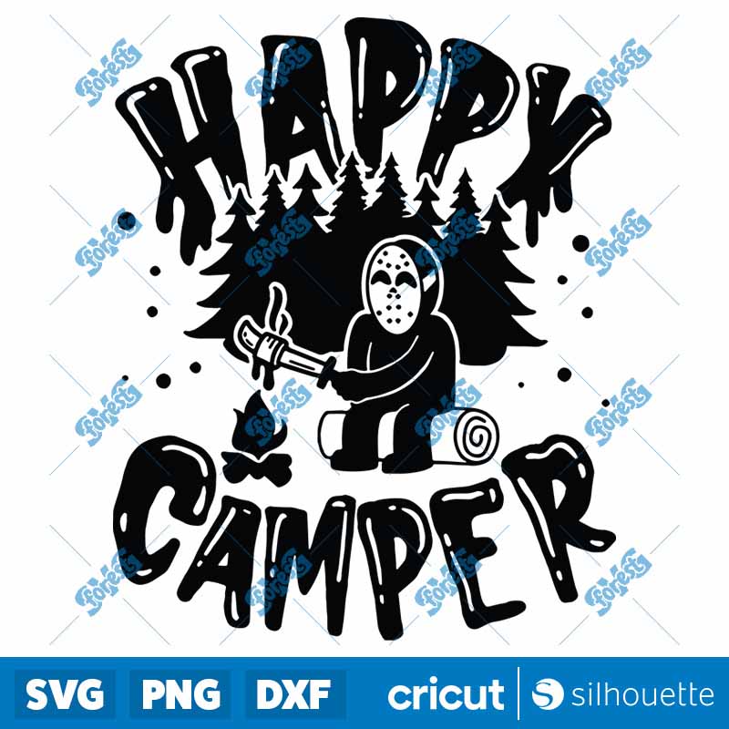 Happy Camper Jason Voorhees
  Halloween SVG