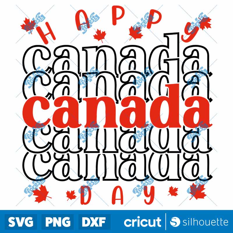 Happy Canada Day SVG