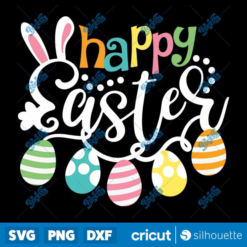 Happy Easter Bunny SVG