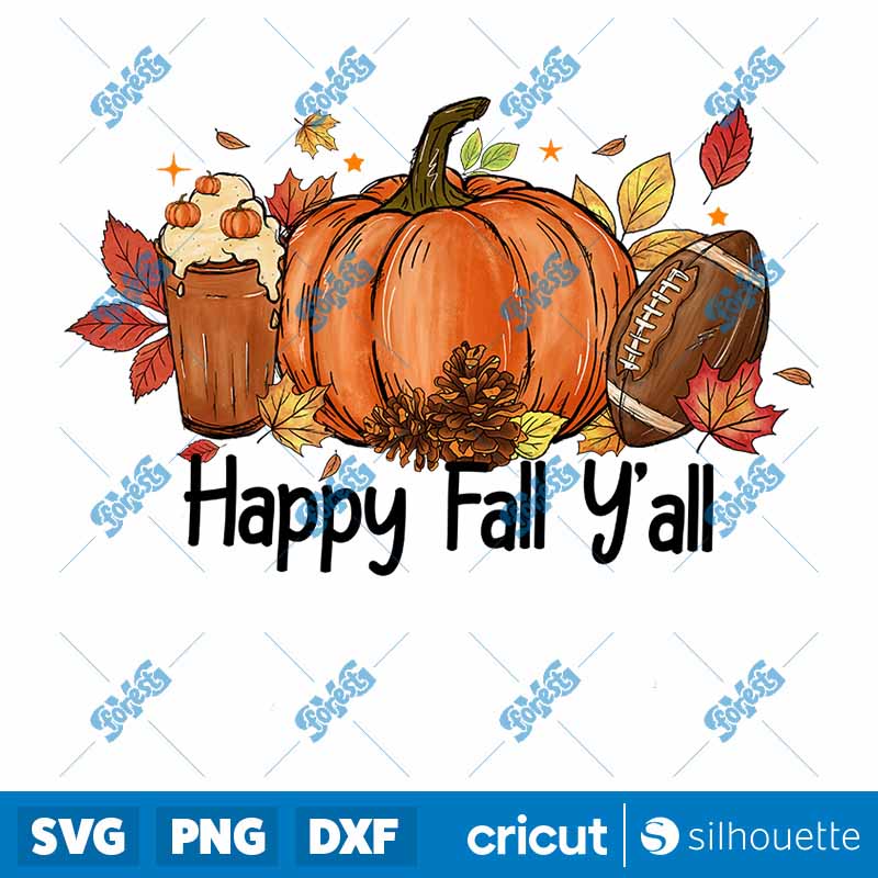 Happy Fall Yall Pumpkin Fall
  PNG