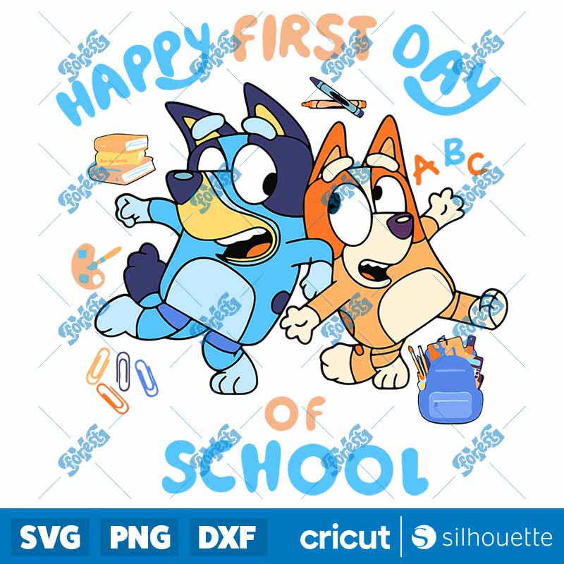 Happy First Day Of School
Bluey Bingo SVG