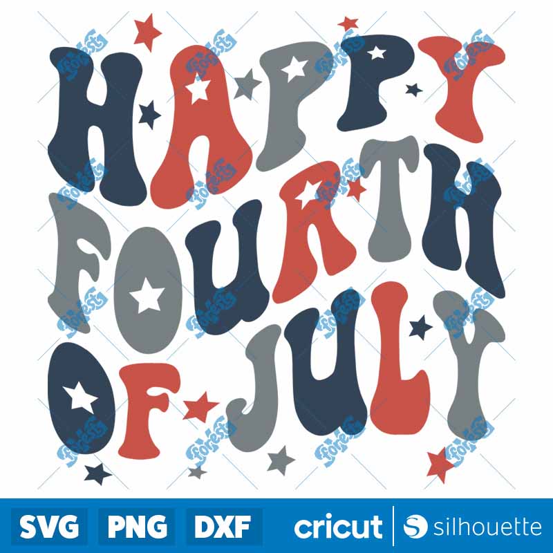 Happy fourth of July SVG