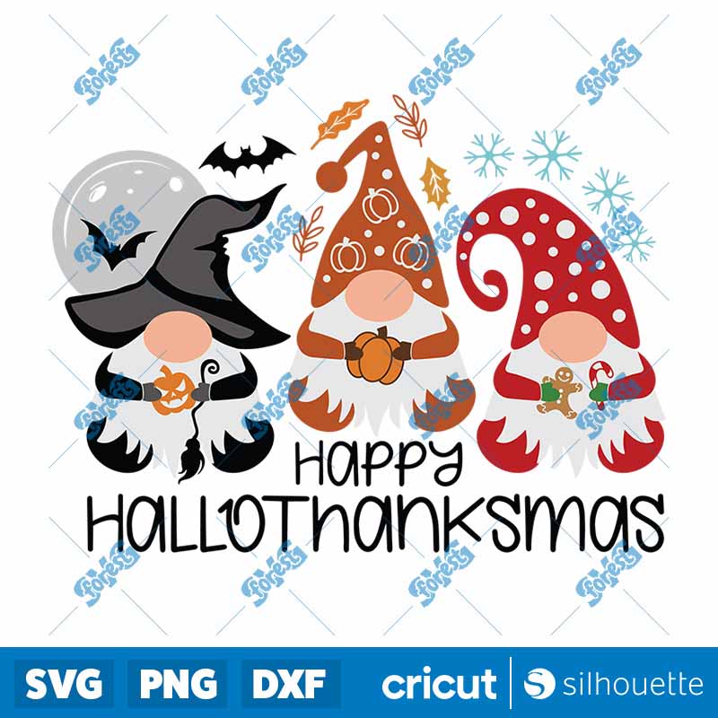 Happy Hallothanksmas SVG