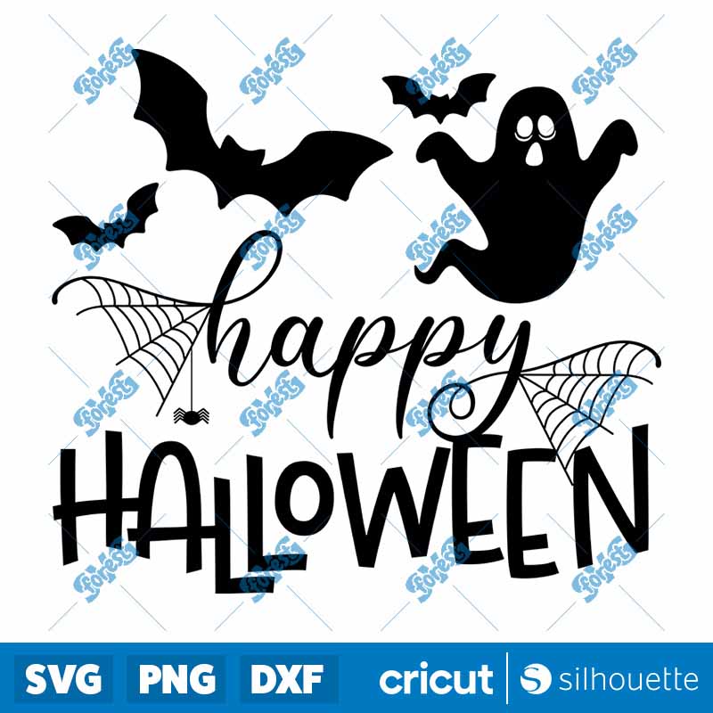 Happy Halloween Stacked SVG