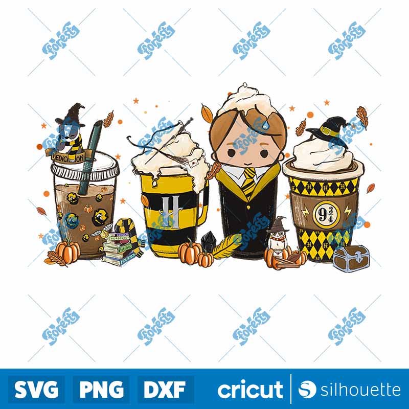 Harry Potter Coffee Cups Fall
PNG