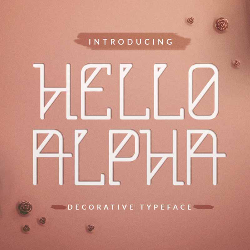 Hello Alpha Font