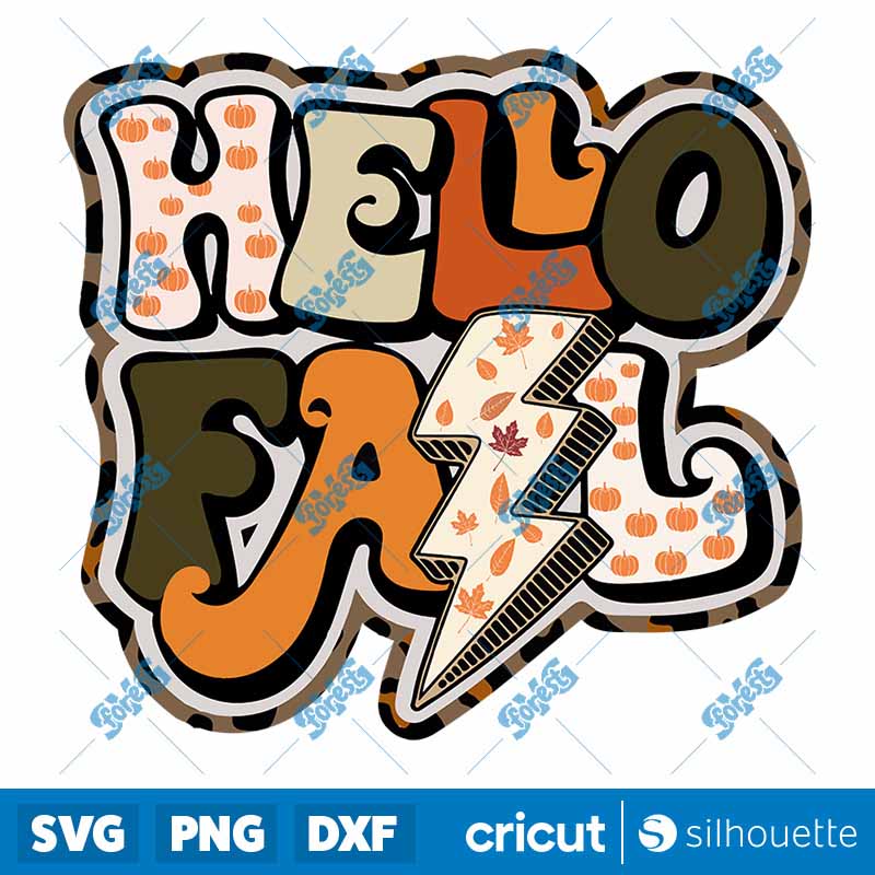 Hello Fall SVG