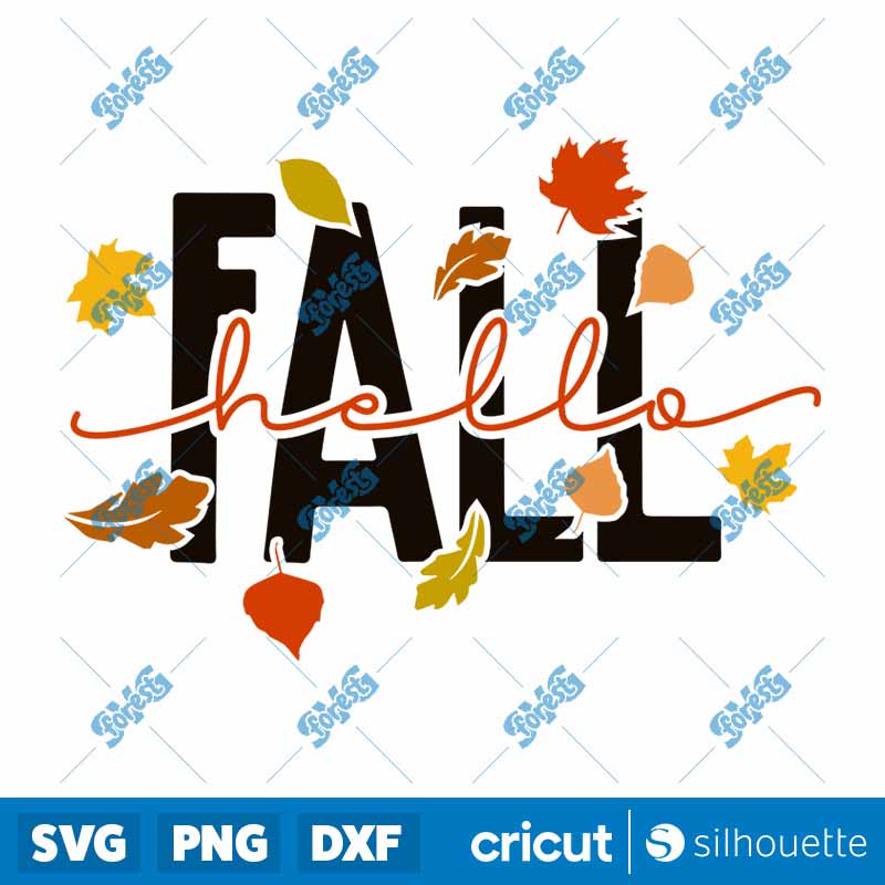 Hello Fall SVG