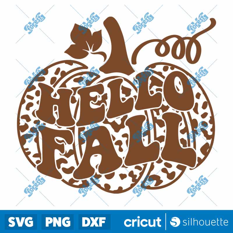 Hello Fall SVG