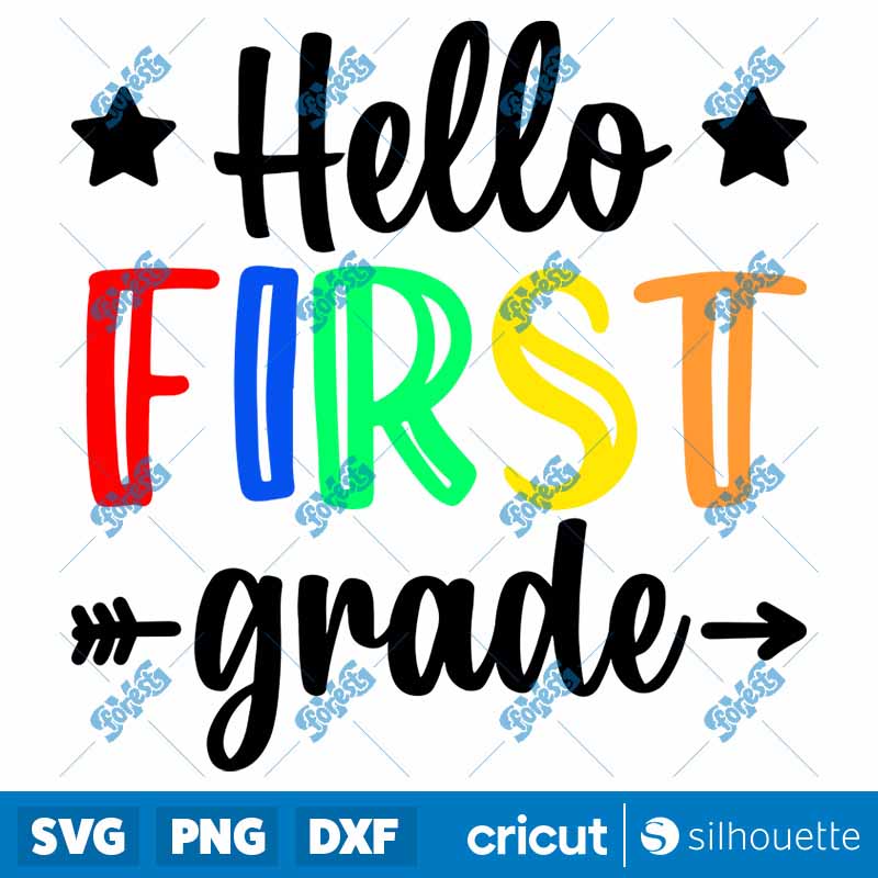 Hello First Grade SVG