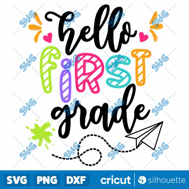 Hello First Grade SVG