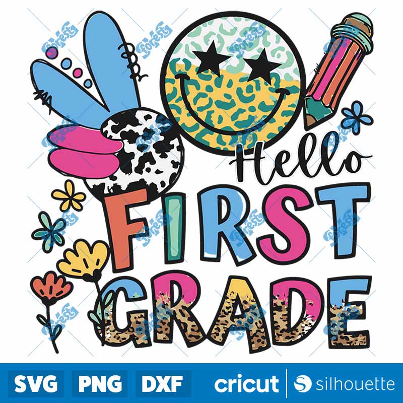 Hello First Grade Teacher
Girls Back To School SVG