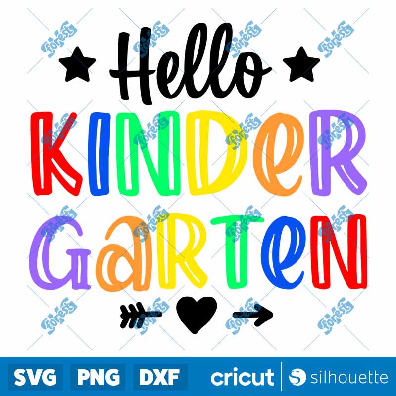 Hello Kindergarten SVG