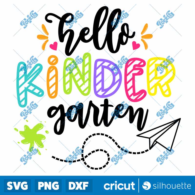 Hello Kindergarten SVG