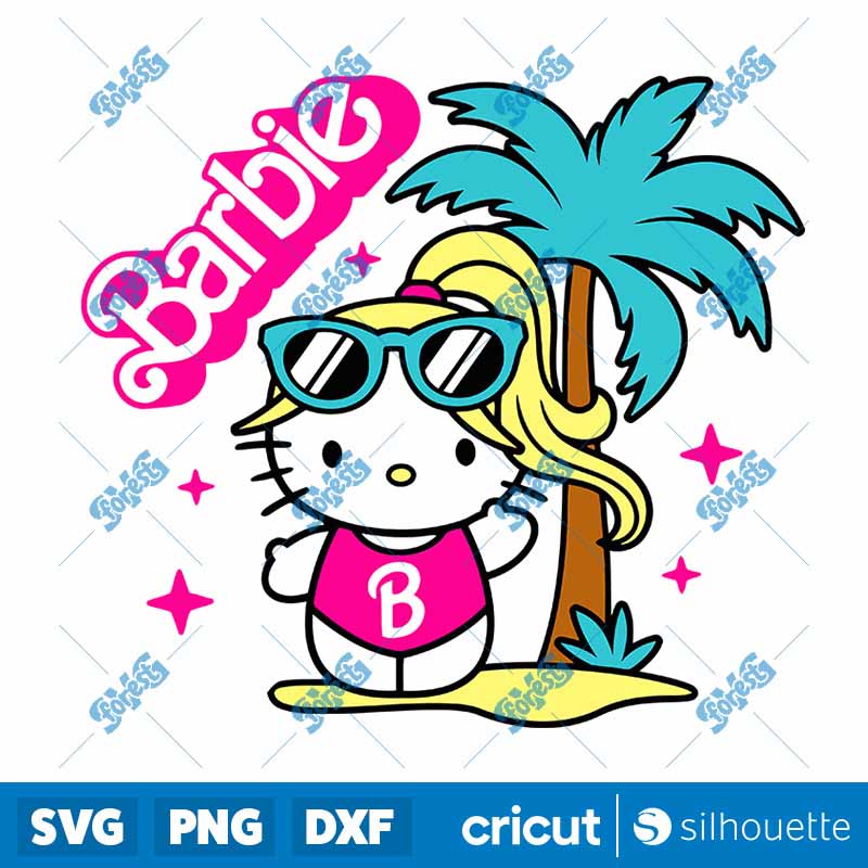 Hello Kitty Malibu SVG