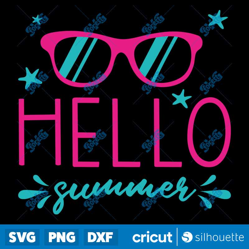 Hello Summer Sunny Days SVG