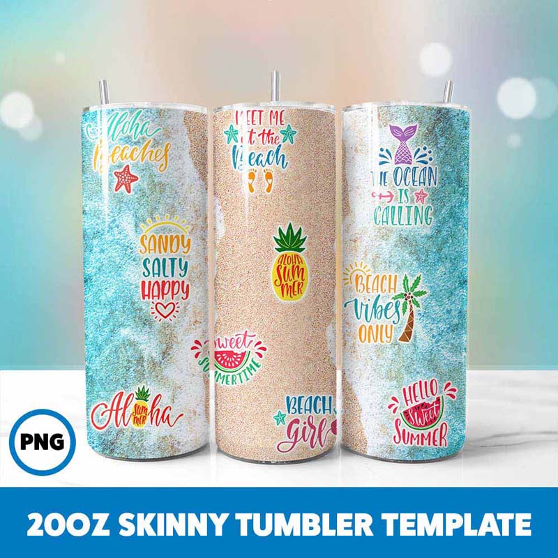 Hello Summer Tumbler Wrap