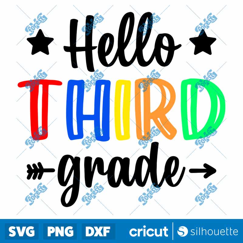 Hello Third Grade SVG