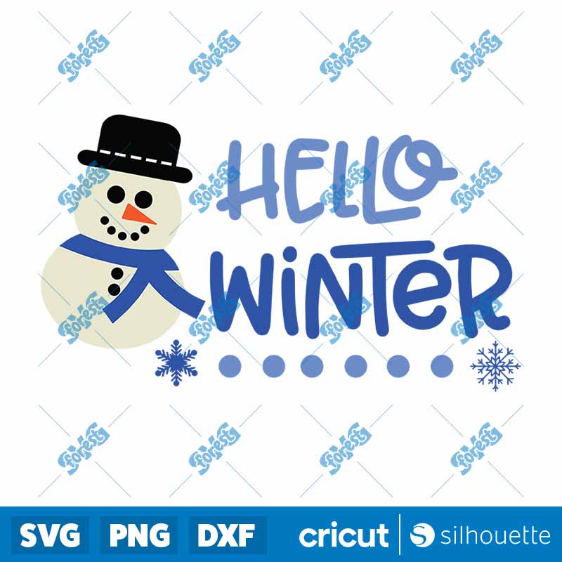 Hello Winter SVG