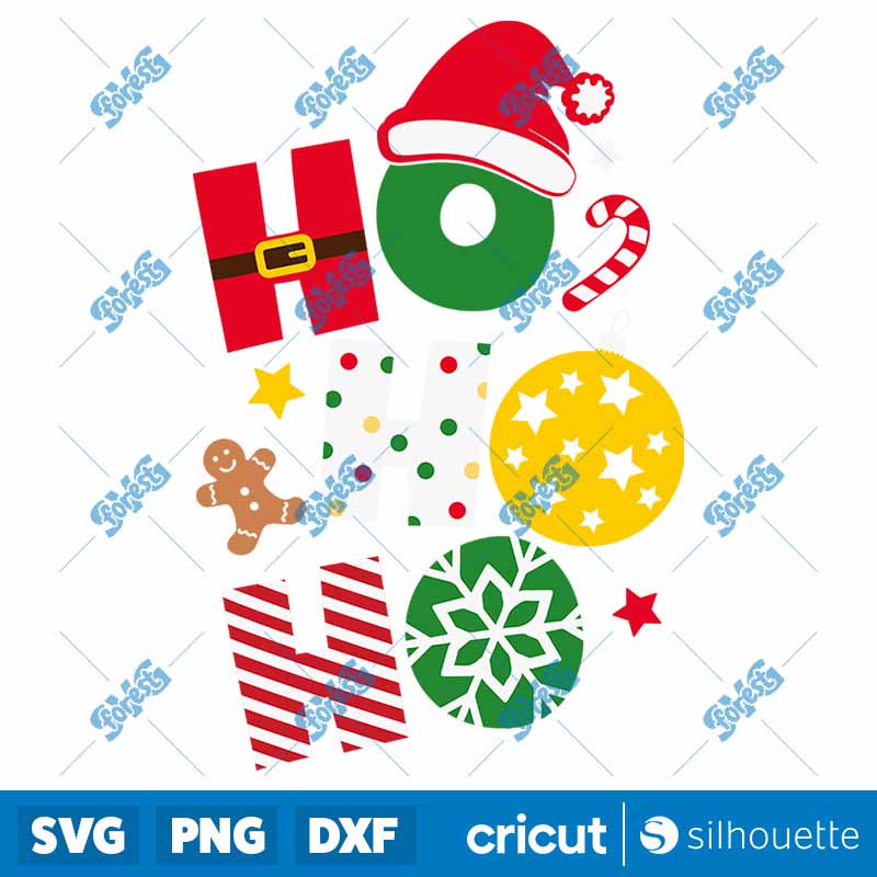 Ho Ho Ho Merry Christmas SVG