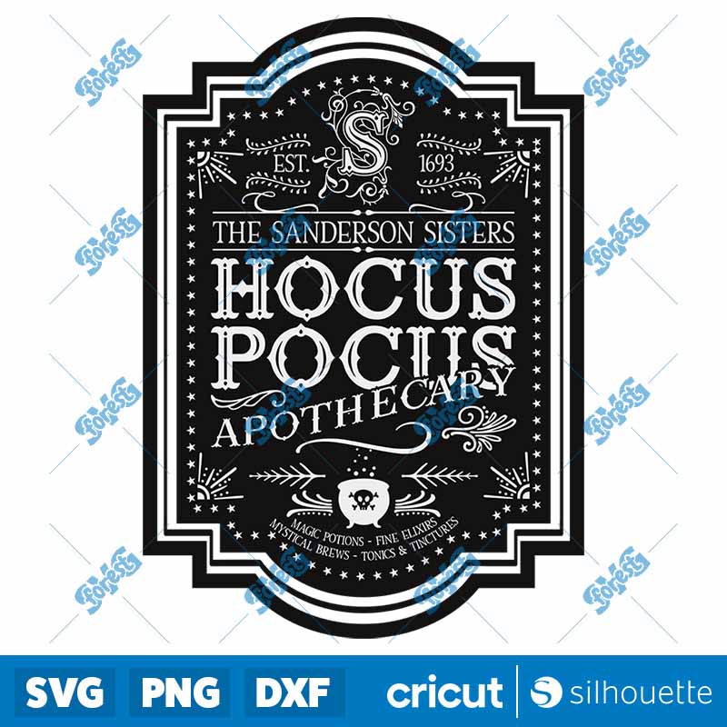 Hocus Pocus Apothecary Black
  SVG