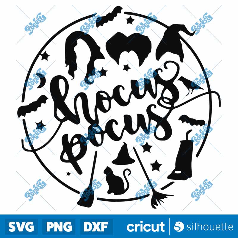 Hocus Pocus Circle SVG