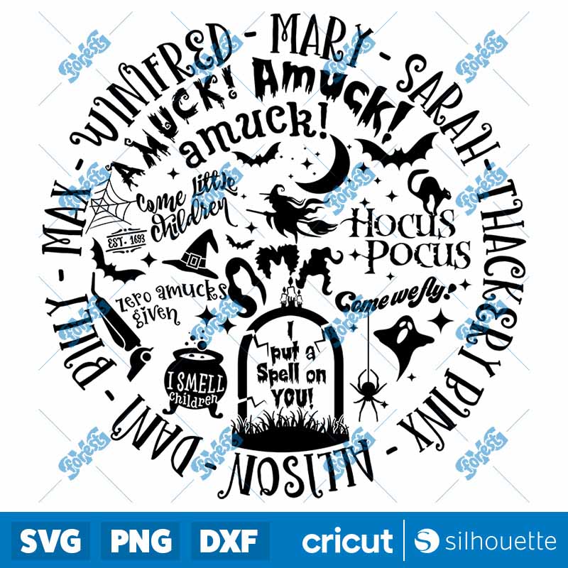 Hocus Pocus Collage SVG