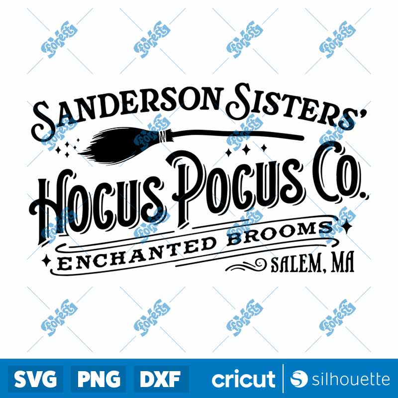 Hocus Pocus Enchanted Brooms
  SVG