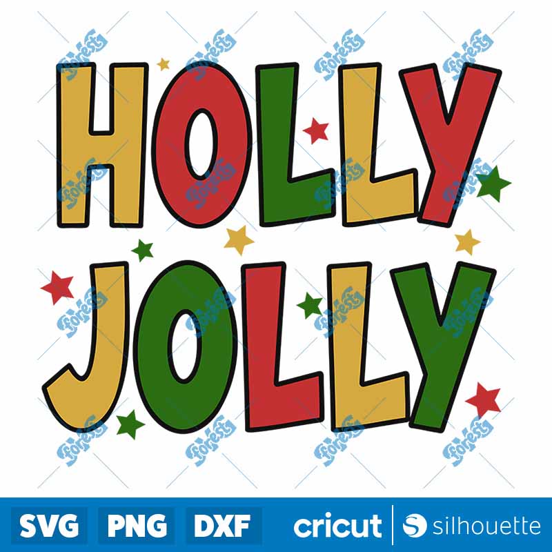 Holly Jolly SVG