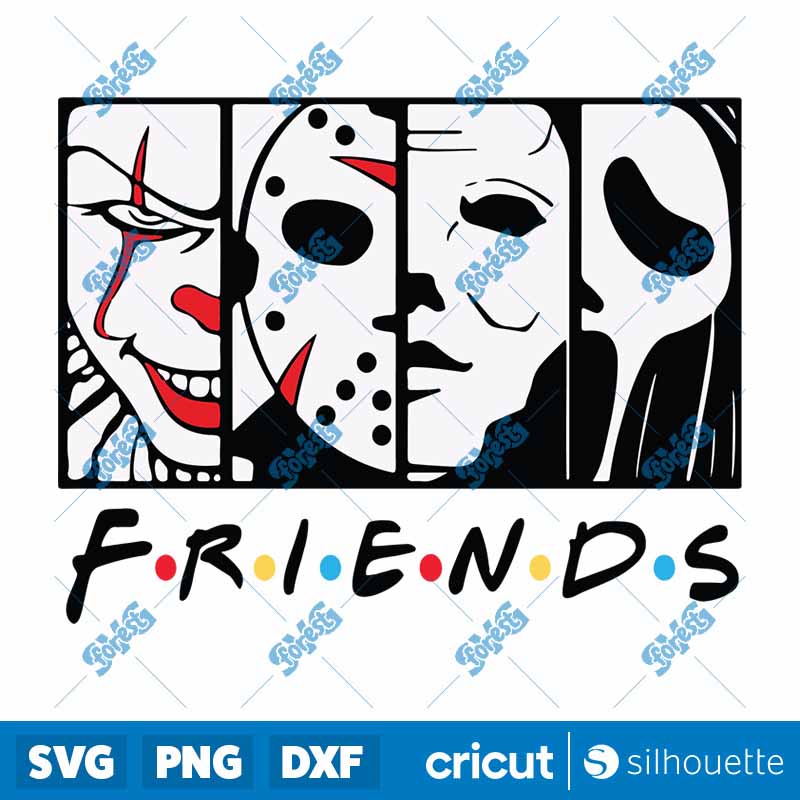 Horror Character Friends SVG