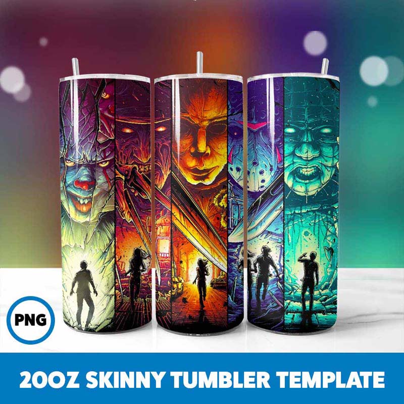 Horror Character Tumbler Wrap