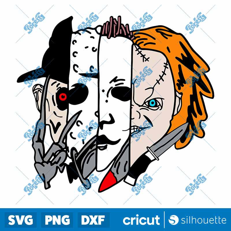 Horror Friends Face Halloween
SVG