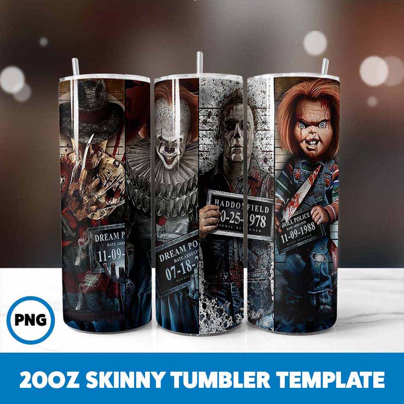 Horror Movie Character
Halloween Tumbler Wrap