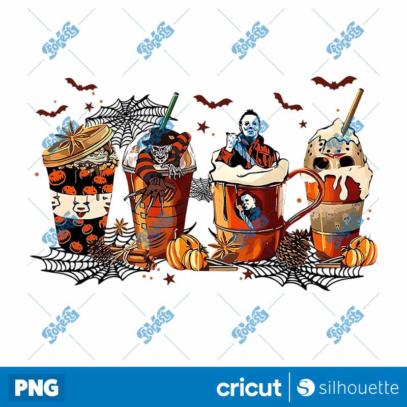 Horror Movie Characters Fall
  Coffee Latte PNG