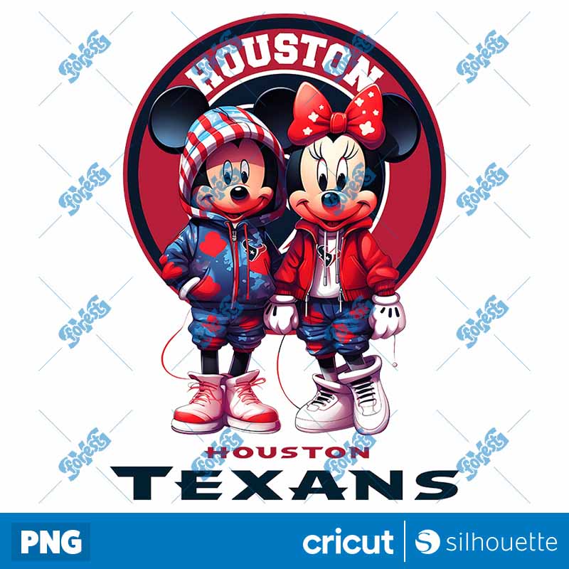 Houston Texans Mickey Minnie
  NFL PNG