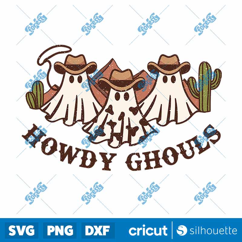 Howdy Ghouls Sublimation PNG