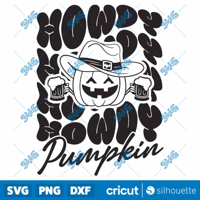 Howdy Pumpkin SVG