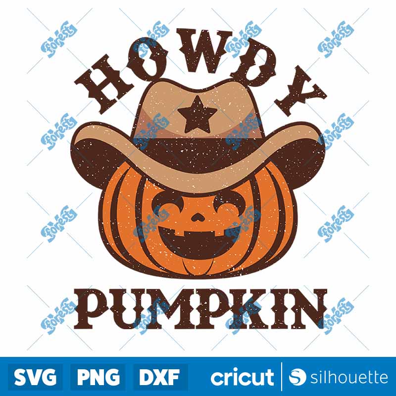 Howdy Pumpkin Sublimation PNG