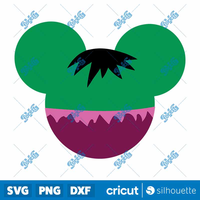 Hulk MOuse Head SVG